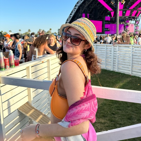 Urban Outfitters Orange Medium Crescent Shoulder Bag - Picture 4 of 4